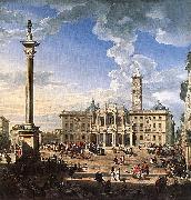 Giovanni Paolo Pannini Rome, The Piazza and Church of Santa Maria Maggiore Sweden oil painting artist